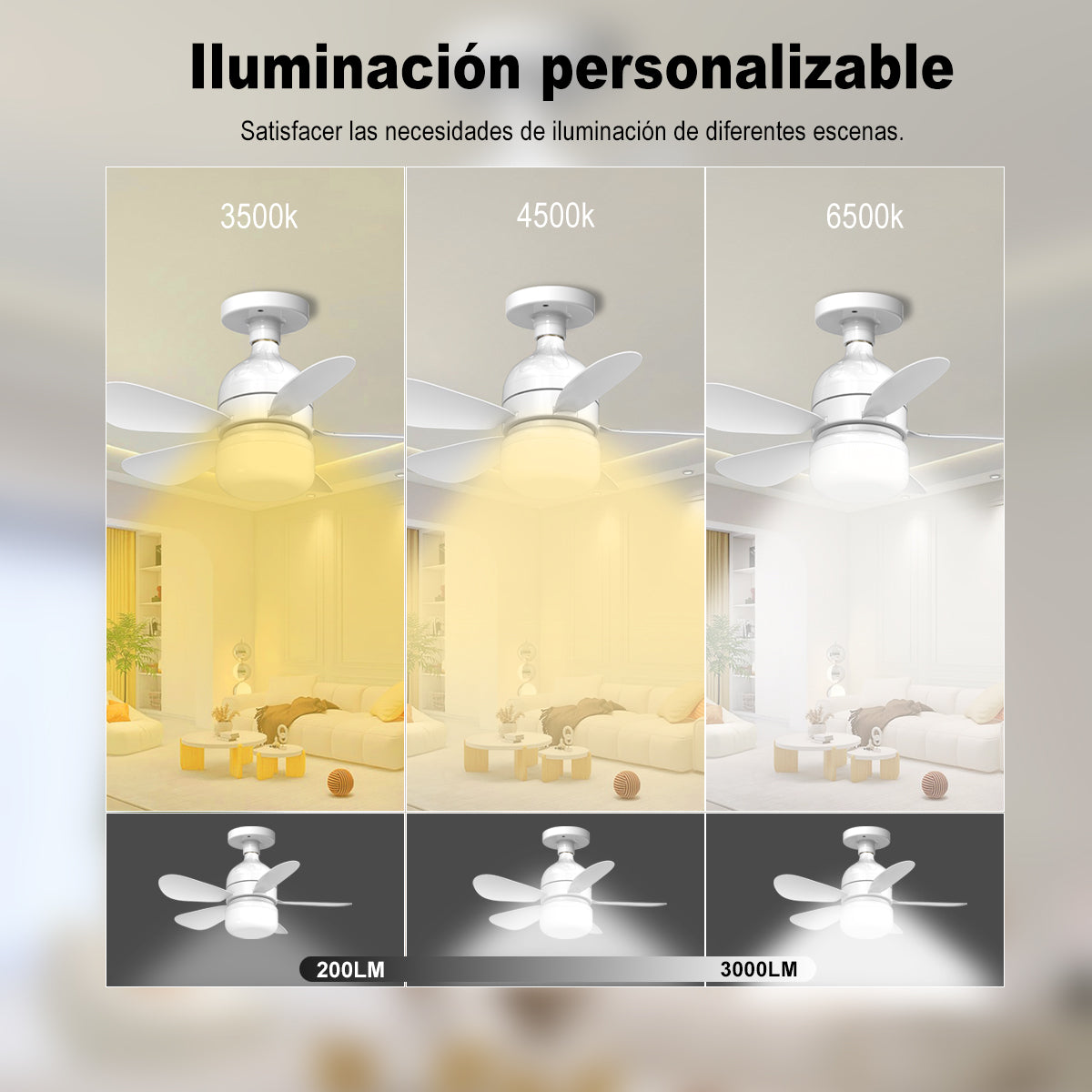 Ventilador LED - Folding Fan Light