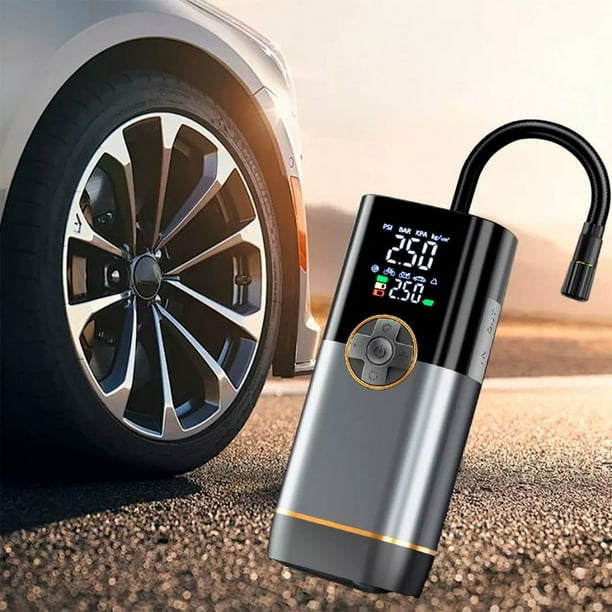 Inflador portátil inalámbrica con iluminación LED