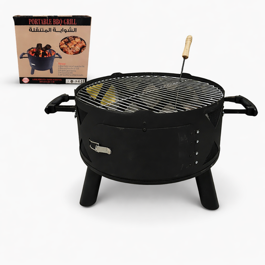 Parrilla a Carbón - Compacta y práctica