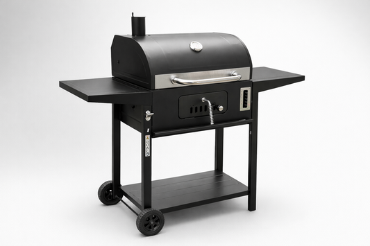 Parrilla BBQ de carbón con termómetro + control de aire