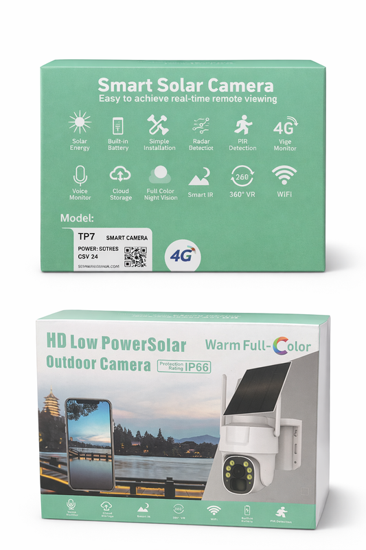 Cámara Solar de Seguridad para Exteriores