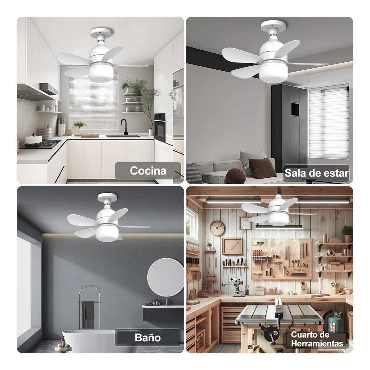 Ventilador LED - Folding Fan Light